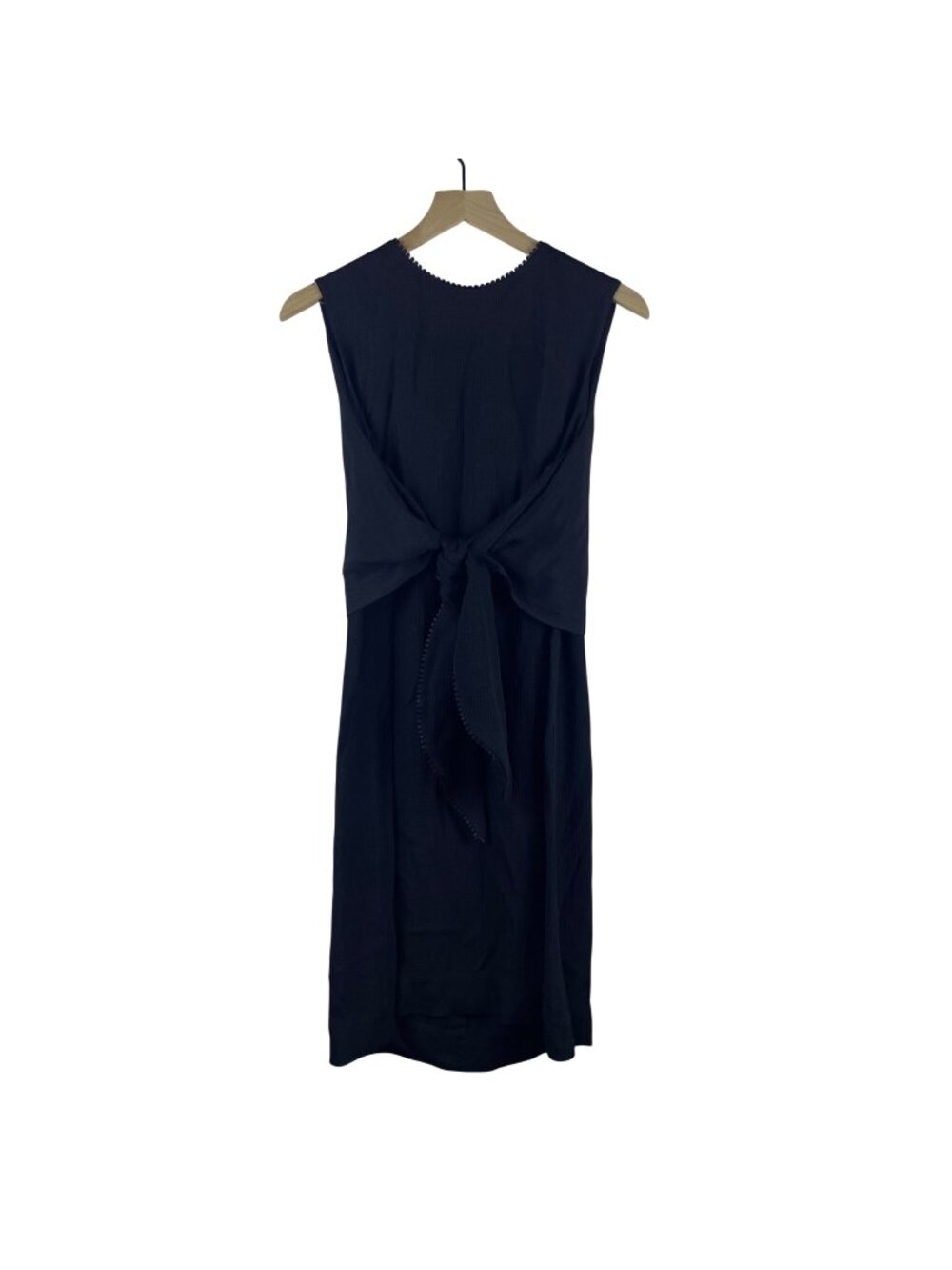 Lela Rose Bow Front Shift / Sheath Dress Black LBD Women's Size 8 Pearl Formal